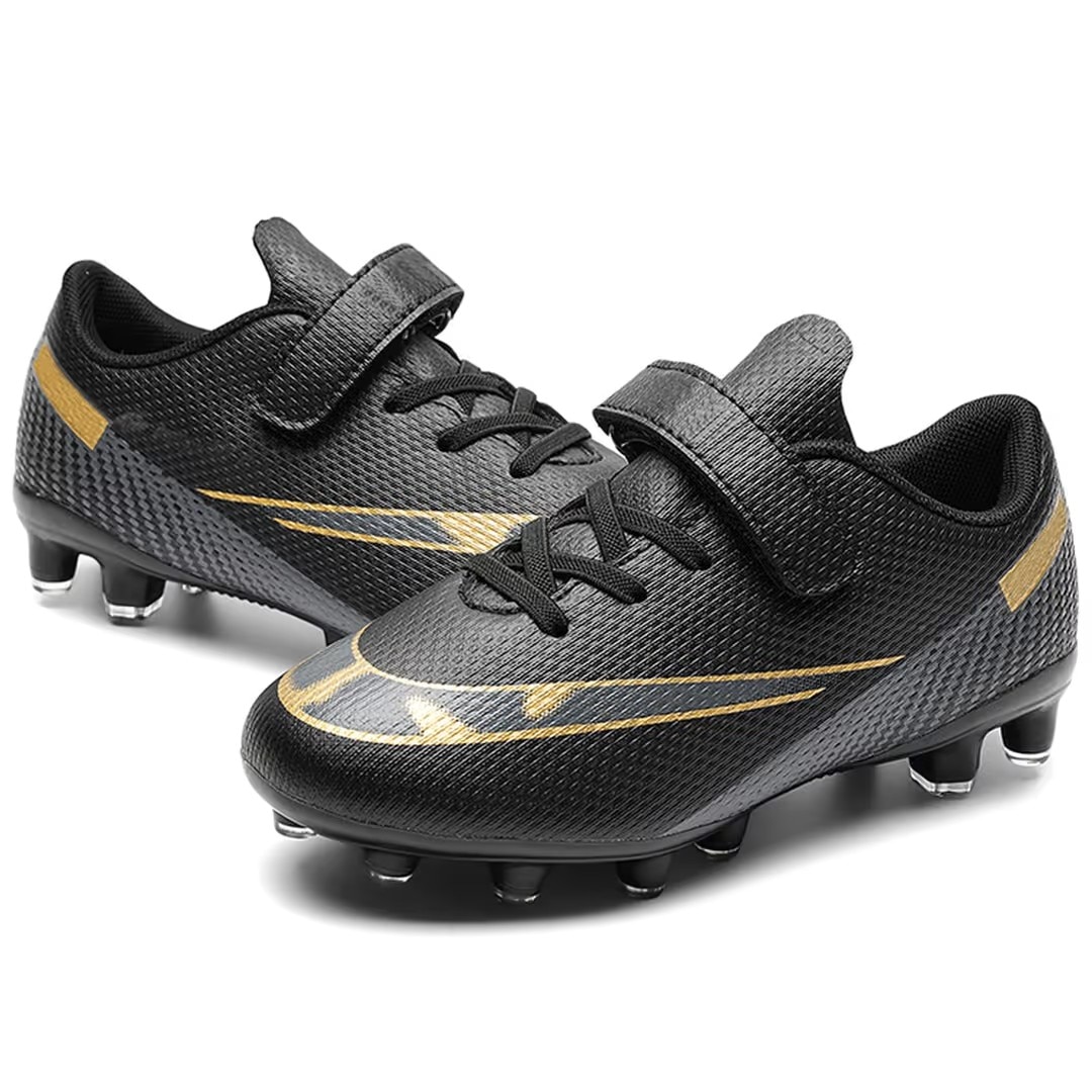 Ghete fotbal copii ASOCO DREAM, crampoane exterior, piele