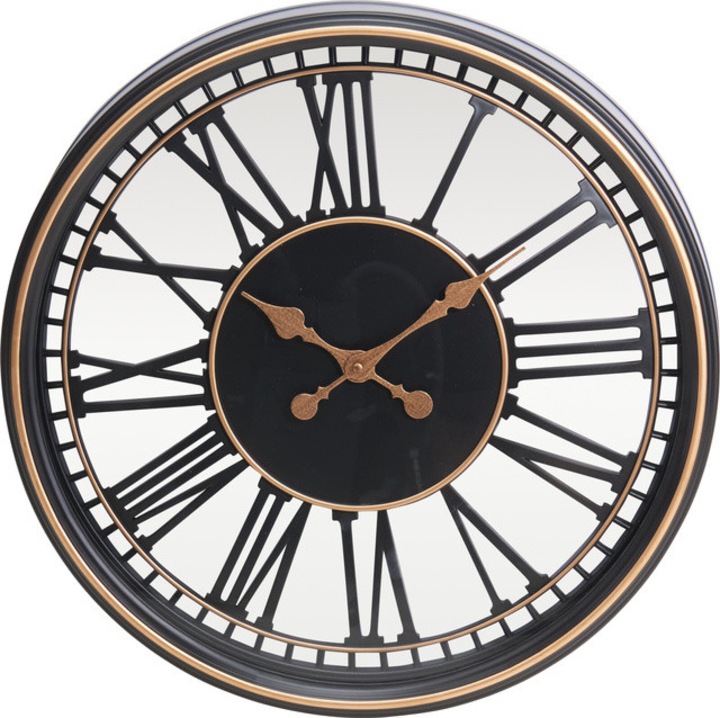 TIDLO falióra, római számokkal, Ø 50 cm, arany - aranyozott