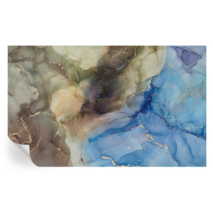 Tapet Autocolant De Perete, Tulup, Rezumat colorat, Maro, 416 x 254 cm, Decorativ, Pentru Bucatarie, Baie, 010170060070000282552