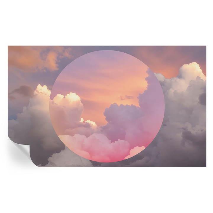 Tapet Textil Autocolant, Tulup, Nori eterici, Alb, 416 x 254 cm, Decorativ, Pentru Bucatarie, Baie, 010170060070000284708