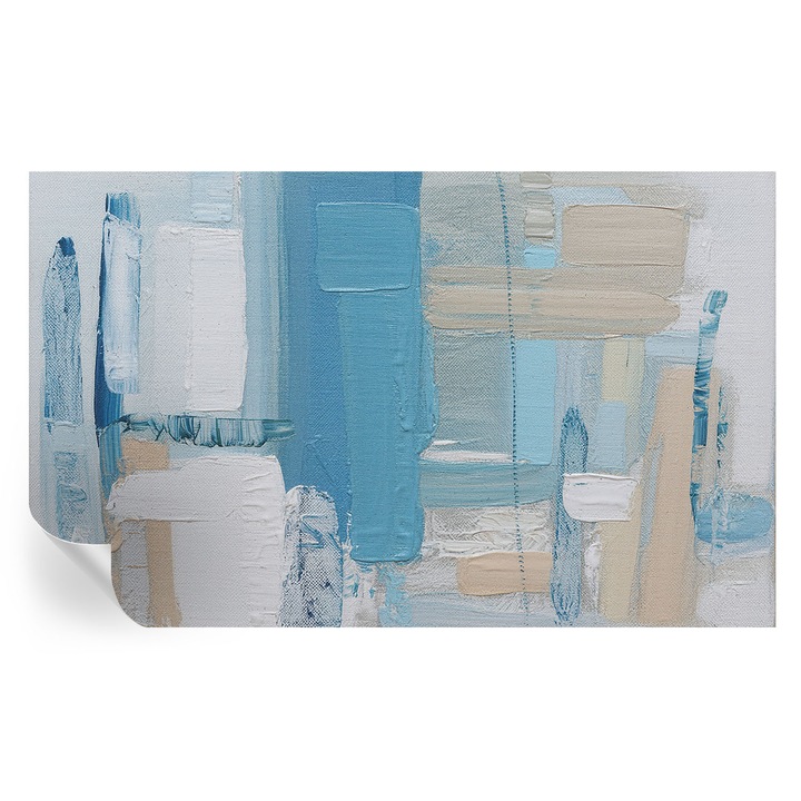 Tapet Autodeziv De Perete, Tulup, Armonie moderna, Albastru, 416 x 254 cm, Decorativ, Stickere Decorative, 010170060070000284872