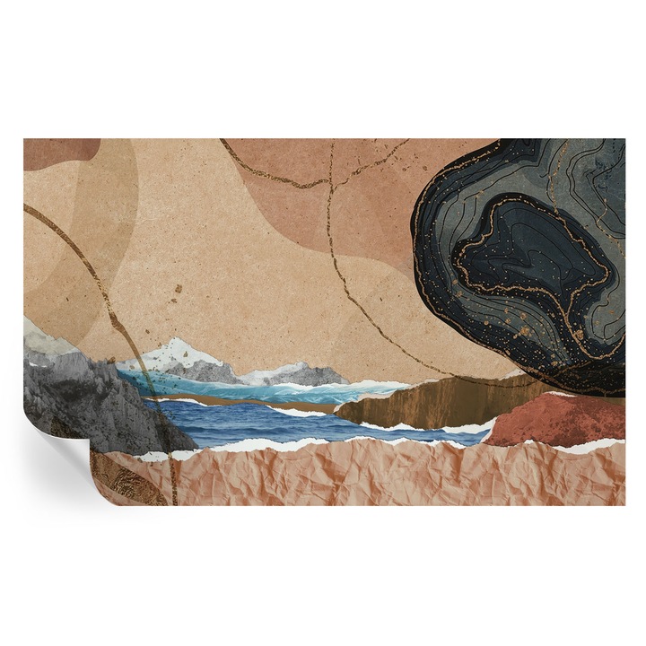 Fali Fotótapéta Autodeziv, Tulup, Peisaj abstract, Maro, 416 x 254 cm, Decorativ, Lavabil, 010170060070000285127