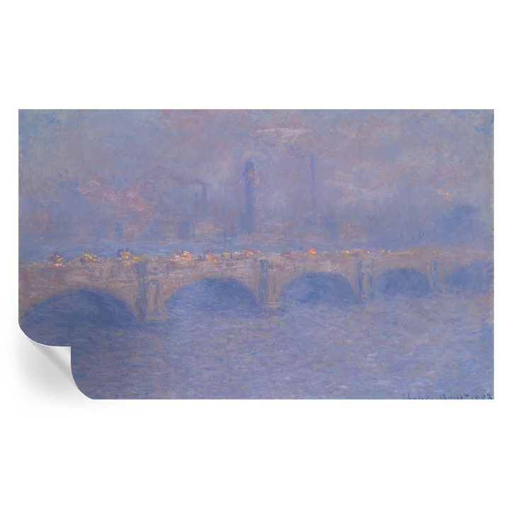 Tapet Textil Autocolant, Tulup, Podul Albastru, Albastru, 416 x 254 cm, Decorativ, Stickere Decorative, 010170060070000285362