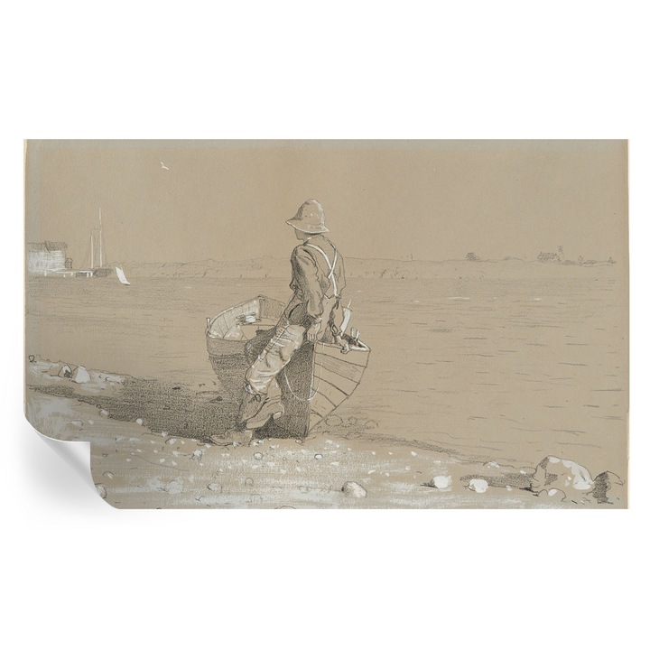 Tapet Autodeziv De Perete, Tulup, Scena nostalgica, Gri, 416 x 254 cm, Decorativ, Lavabil, 010170060070000285390