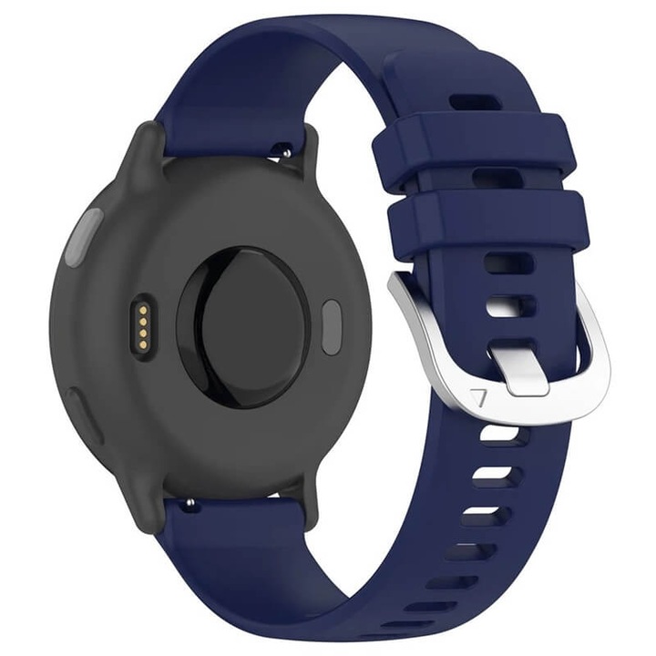 Edman szilikon szíj 18mm kompatibilis Garmin Vivoactive 5/6 Active 5/6, kék