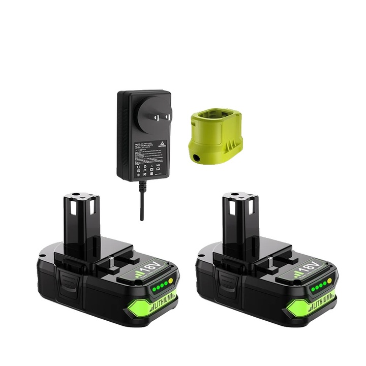 Set 2 Baterii 3500mAh cu Incarcator, 18V, Compatibilitate Variata