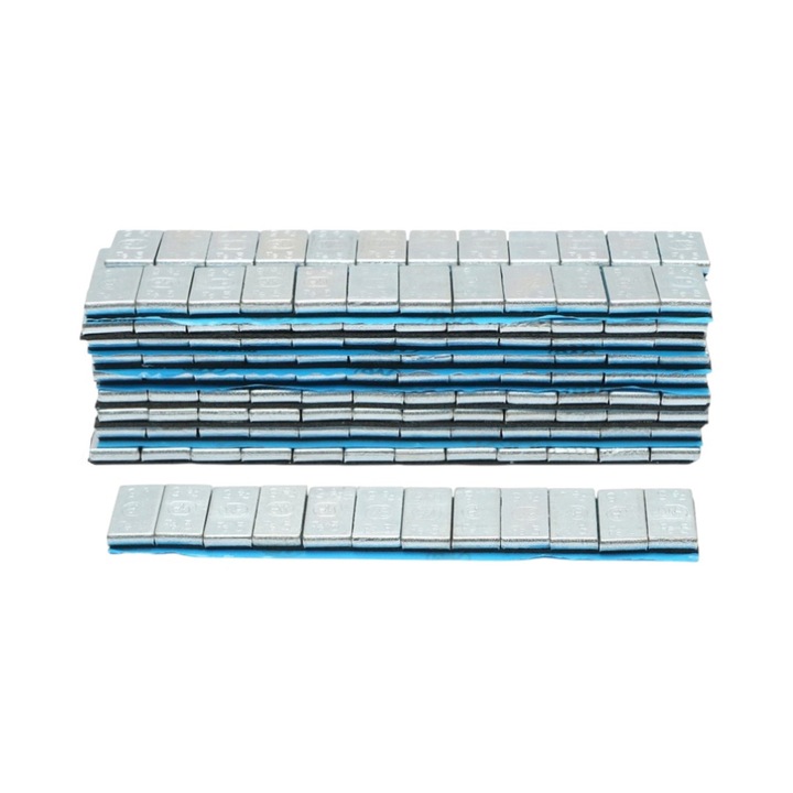 Contragreutati autoadezive zincate echilibrare roti Fe 60g (5gx12 buc) 100 benzi/cutie