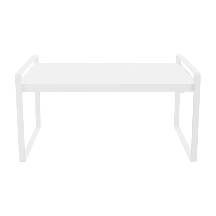 Raft extensibil, alb, 2 niveluri, lungime ajustabila 13.39-24.8 in