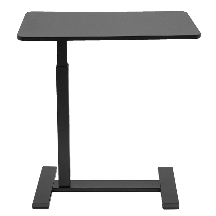 Noptiere ajustabila, design mobil, neagra, dimensiuni 65x102.5cm