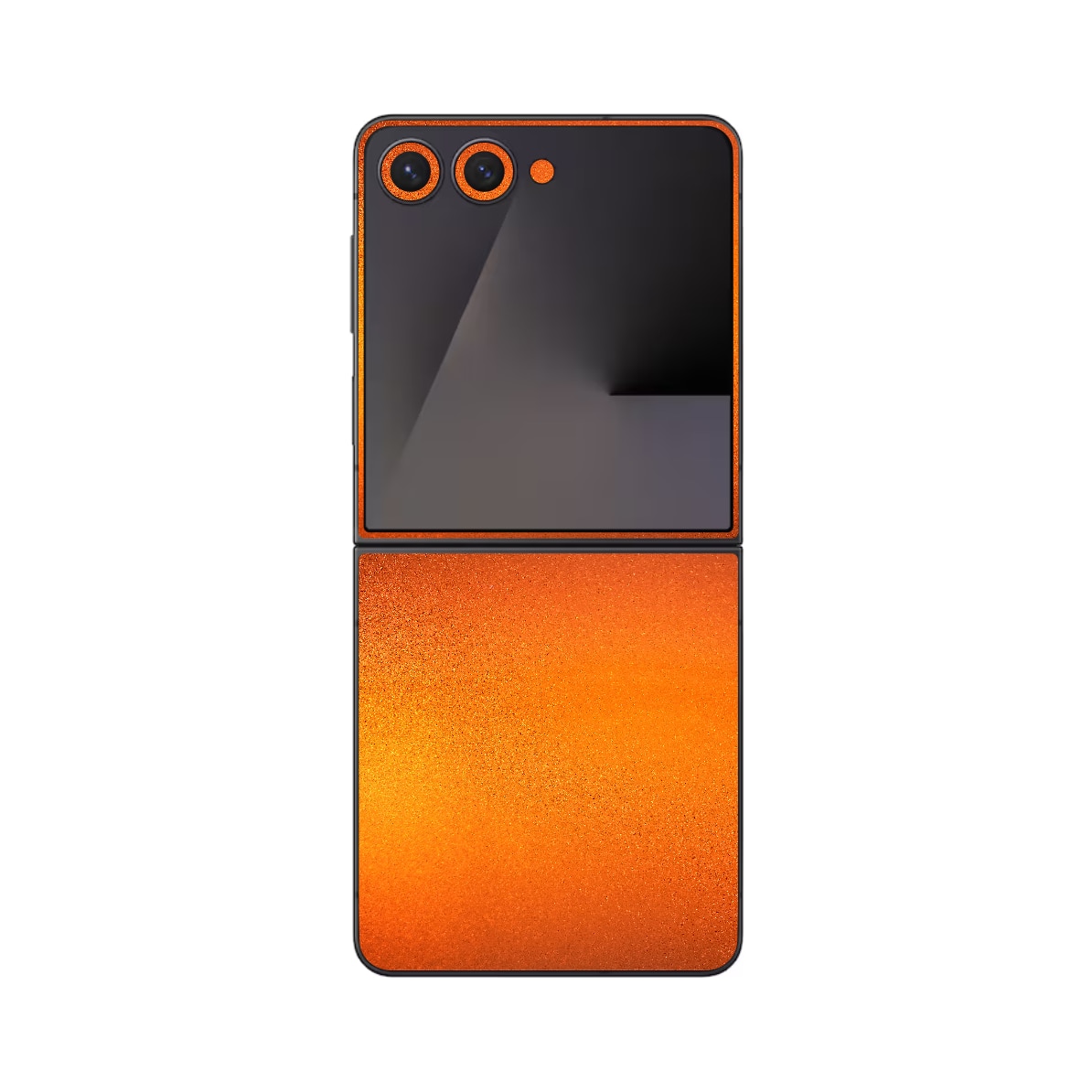 Folie iSkinz pentru Samsung Galaxy Z Flip7 - Tangerine Dream, 360 Cut, Skin Adeziv, Protectie Carcasa Spate si Laterale