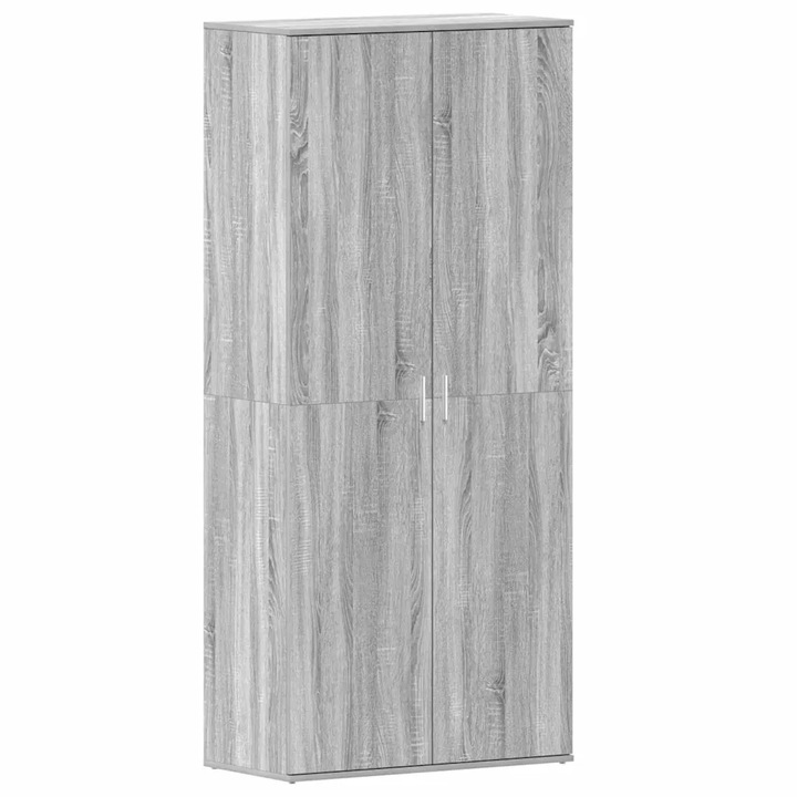 vidaXL Cipőszekrény polcokkal Szürke Sonoma 80 x 39 x 178 cm Faanyag 3333871