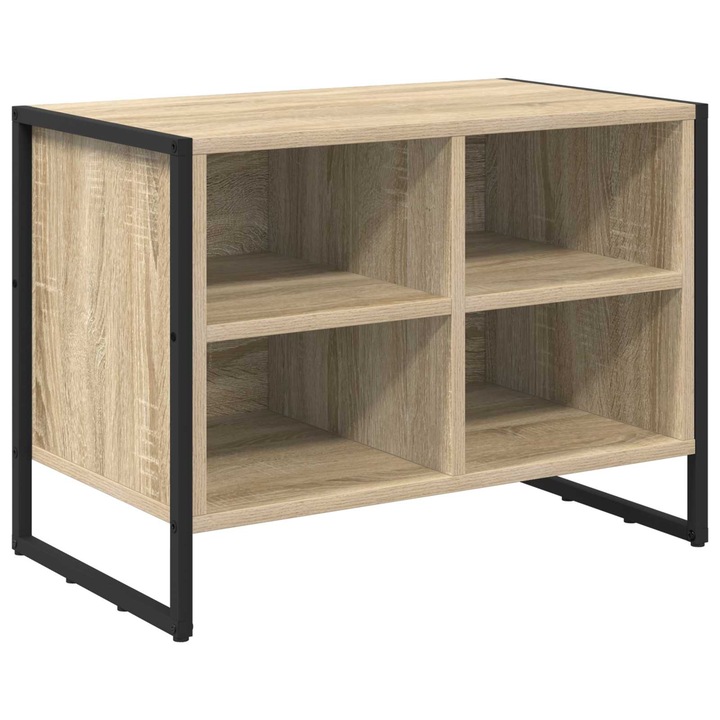 vidaXL Cipőszekrény tárolóval Sonoma 60 x 35 x 44 cm Faanyag 886457