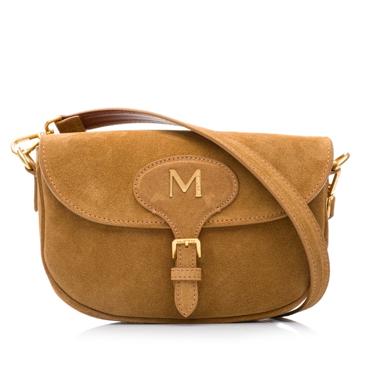 Geanta dama de umar, Musette, DEBBY PM, Piele intoarsa/Piele naturala, 23 x 6.5 x 15