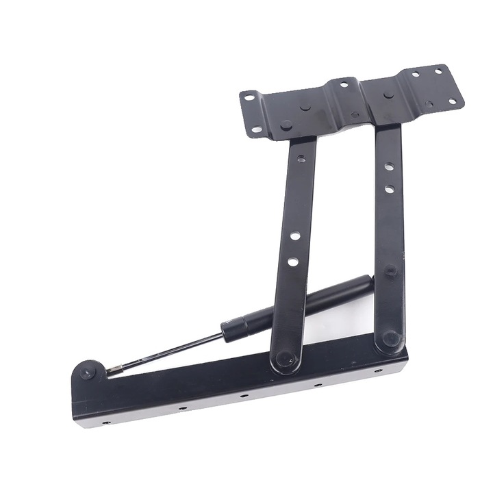 Механизъм за сгъваема, регулируема маса за кафе, издръжлив дизайн, черен