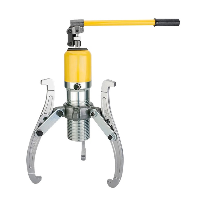 Extractor hidraulic 20 t, galben, cursa 19, 5 cm, 37 cm maner, set complet