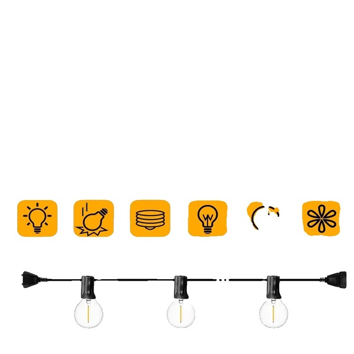 Ghirlanda LED, 15M, 20LED, impermeabil