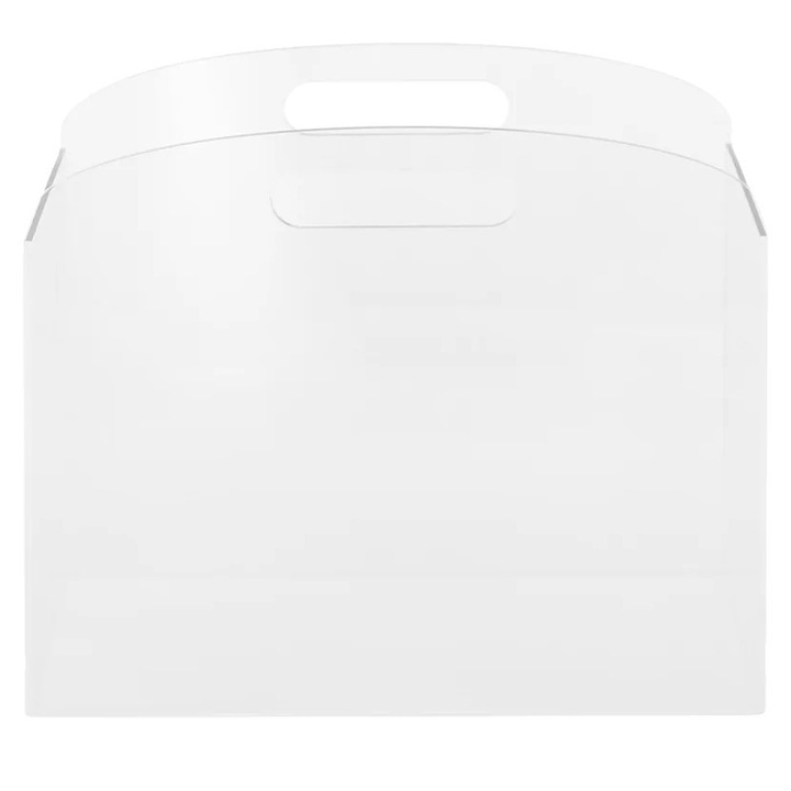 Suport documente, design portabil, material ecologic, transparent, 30x15x26cm