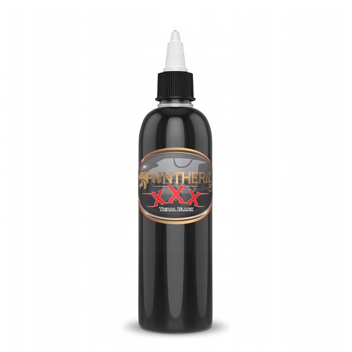 Tus de tatuaj Panthera Black Tribal XXX, 150 ml, sterilizat, conform REACH, Italia