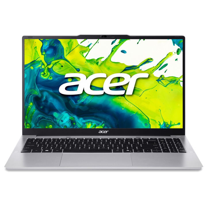 Лаптоп Acer Aspire Lite 15 AL15-72P-54J8, NX.D5HEX.002.8GB.250SSD, 15.6", Intel Core i5-13420H (8-ядрен), Intel Iris Xe Graphics, 8 GB 5600 MHz DDR5, Silver