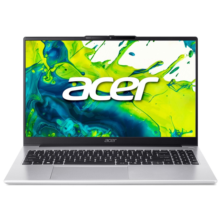 Лаптоп Acer Aspire Lite 15 AL15-45P-R2H1, NX.DLQEX.001, 15.6", AMD Ryzen 7 5825U (8-ядрен), AMD Radeon Graphics, 16GB 3200MHz (1x16GB) DDR4, Сребрист