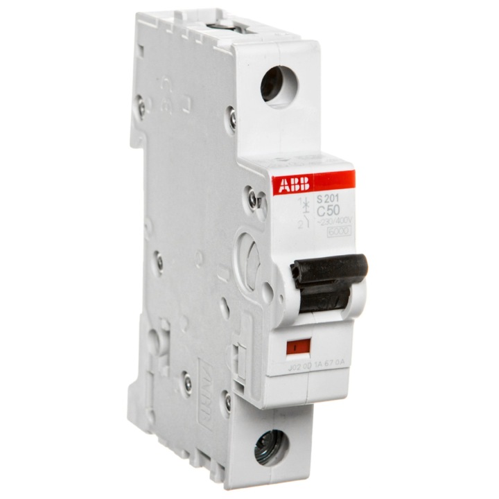 Siguranta electrica ABB S200, 1P, 50A, 6kA, 230V, 20x80mm