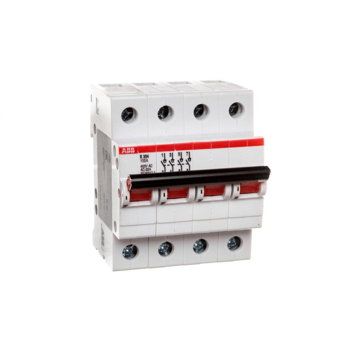 ABB 100A 4P kapcsolóeszköz, IP20, 80x70mm, készlet