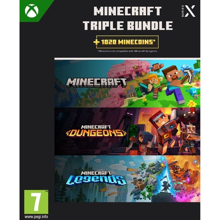 Pachet 3 jocuri Xbox, Microsoft, ESD Minecraft - eMAG.ro