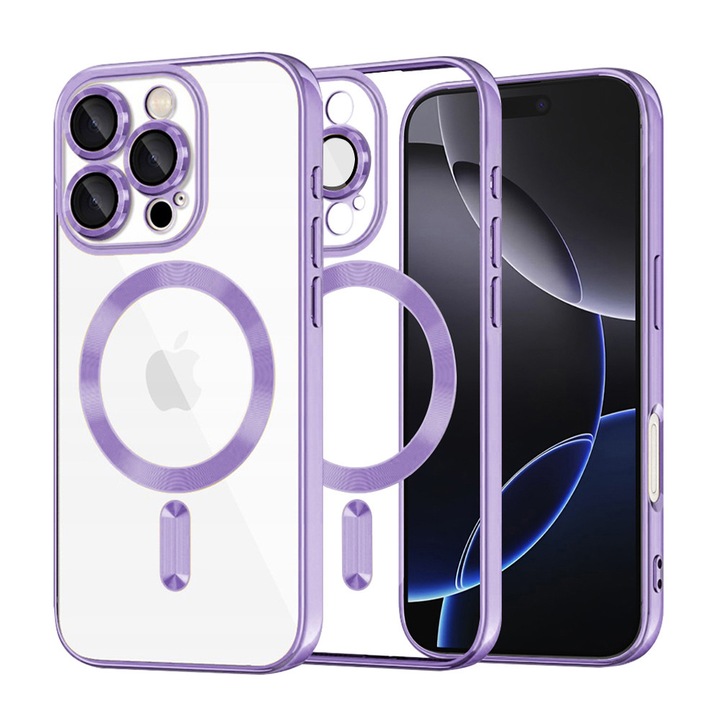 Husa pentru Apple iPhone 16 Pro Max, din TPU, Danex, Culoare Mov