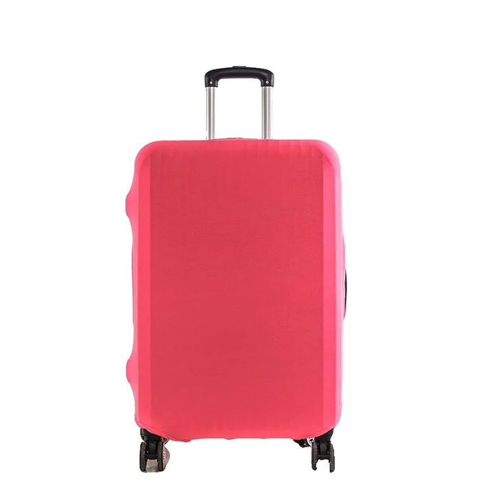 Husa pentru bagaje, material elastic, roz, S (18-20 inch)