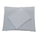 Set perna bebelusi 30x40x2 cm cu fata de perna, M240 Alb, 100% bumbac tip ranforce, inchidere tip plic, pentru carucior si cresa, Albatex Home