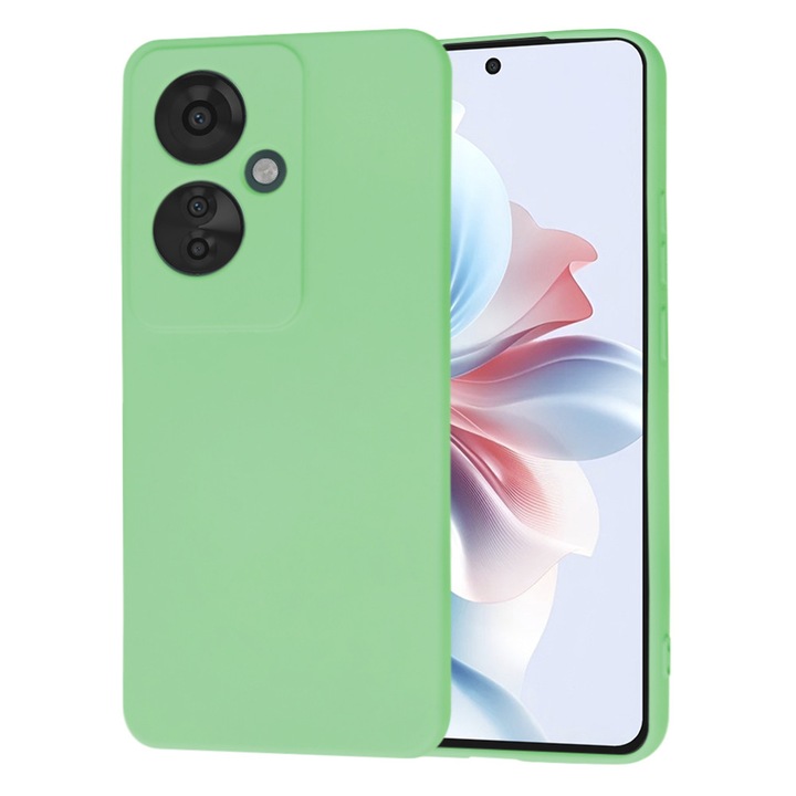 Husa telefon SoftFlex Oppo Reno11 F Mint Green Verde Deschis