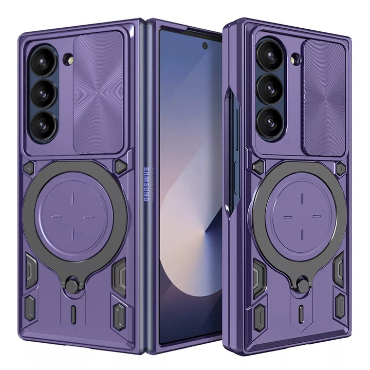Husa Protectie Compatibila cu Samsung Galaxy Z Fold6, Tim, Purple