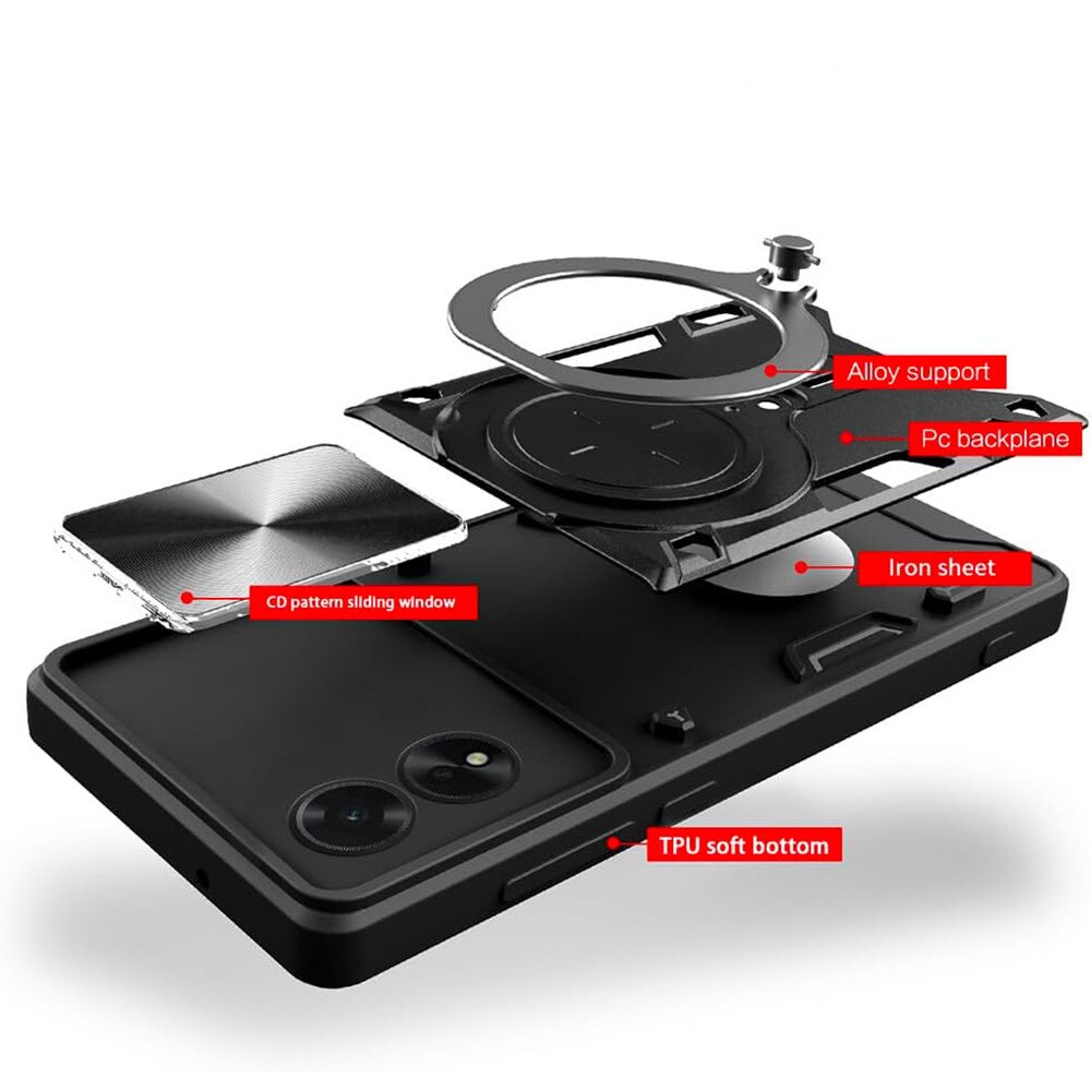 Carcasa de protectie pentru Oppo A60 4G, roz auriu