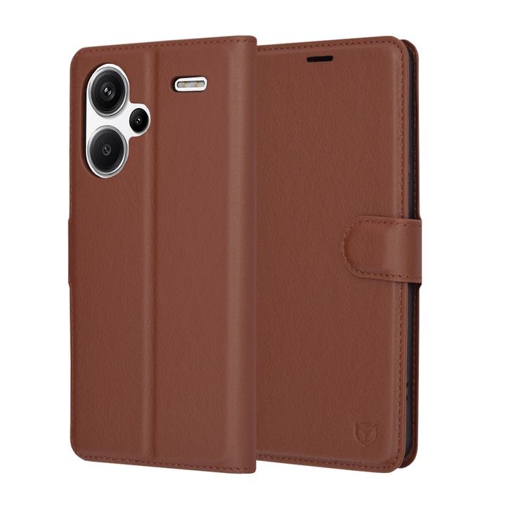 Husa telefon Leather Folio Xiaomi Redmi Note 13 Pro+ 5G Maro