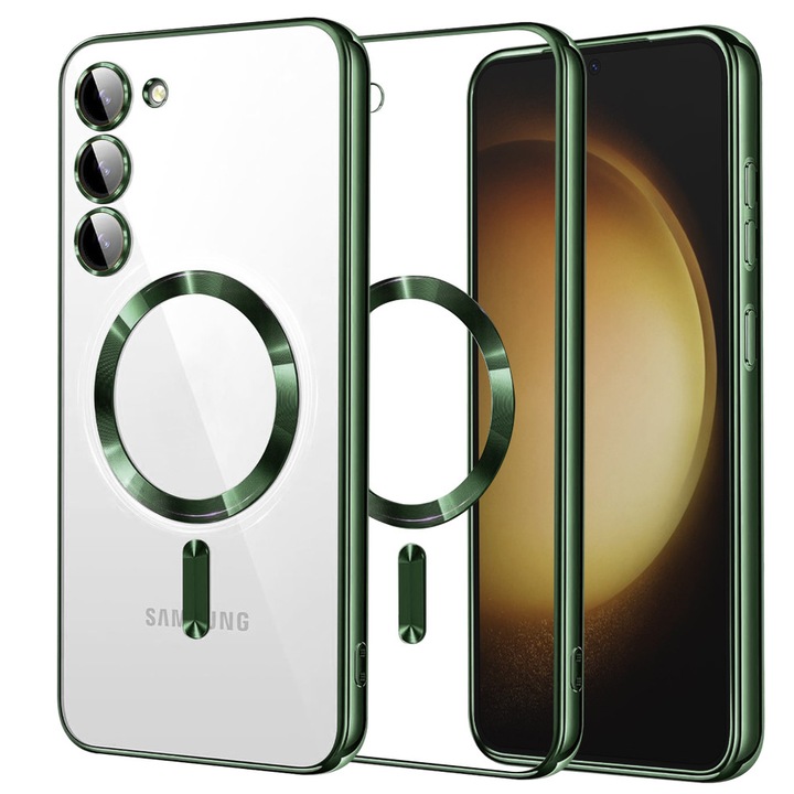 Husa pentru Samsung Galaxy S23 Plus, din TPU, Danex, Culoare Verde Inchis