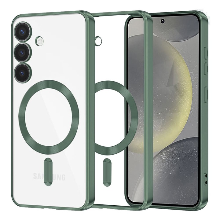 Husa pentru Samsung Galaxy S24, din TPU, Danex, Culoare Verde Inchis