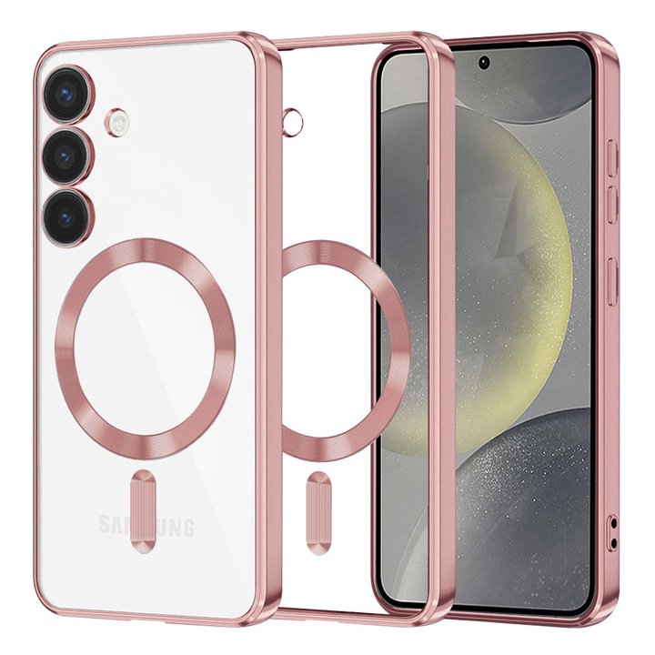 Husa pentru Samsung Galaxy S24, din TPU, Danex, Culoare Roz