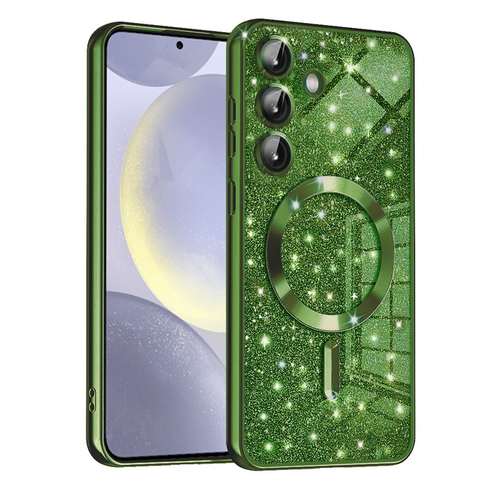 Husa pentru Samsung Galaxy S24, din TPU, Danex, Culoare Verde