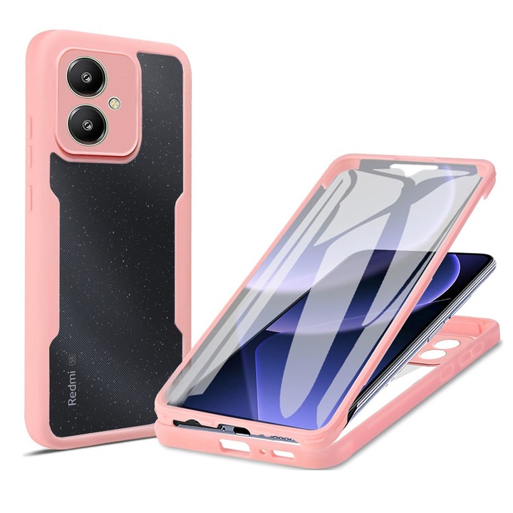 Husa pentru Xiaomi Redmi 13C 5G, din Policarbonat, Danex, Culoare Roz