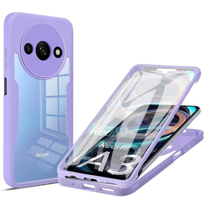 Husa Protectie Compatibila cu Xiaomi Redmi A3 / Redmi A3x, Tim, Purple