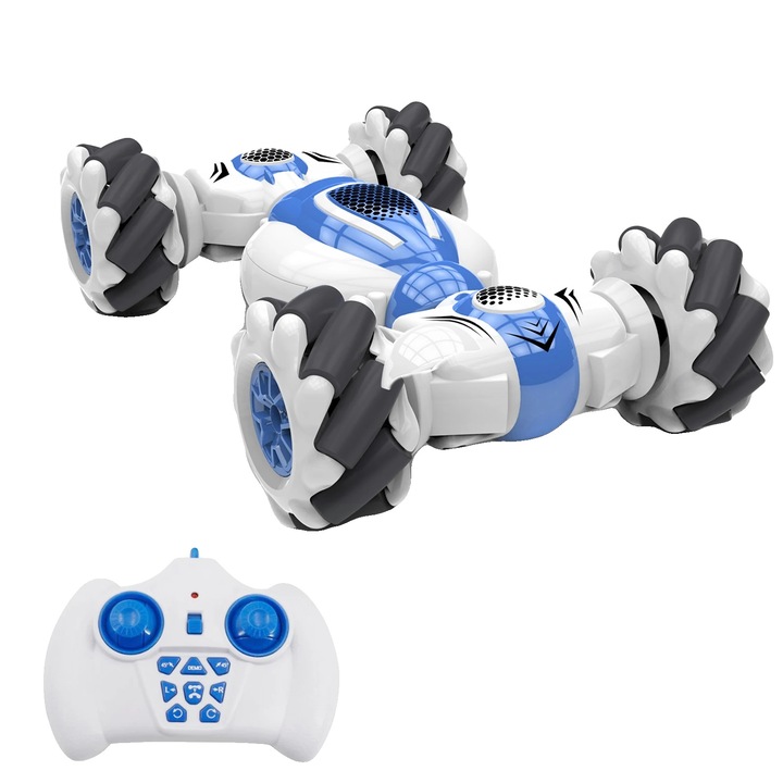RC autó, 4WD, 360 fokos forgatás, kék