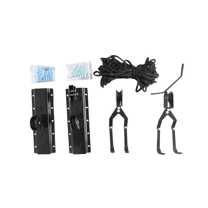 Стойка за съхранение на велосипеди, система за повдигане, 60кг, издръжлива конструкция, безопасен дизайн, регулируеми размери