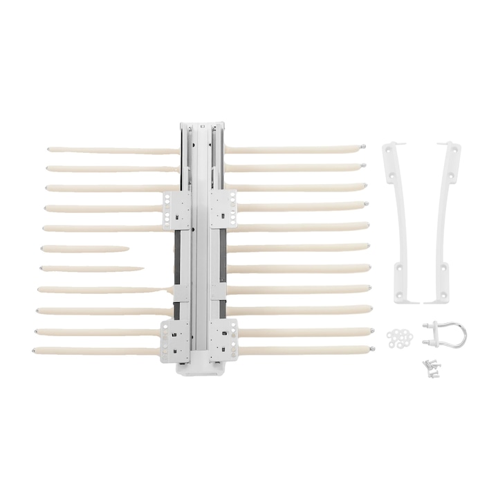 Umeras pentru pantaloni, design cu doua randuri, materiale durabile, bej