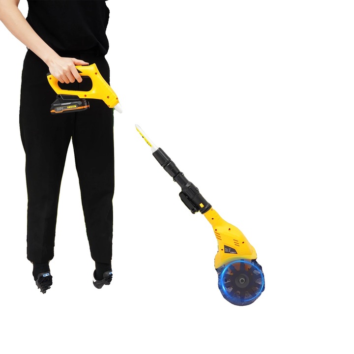 Motosapa electrica, diametru lama 15 cm, adancime taiere 25 cm, lungime ajustabila 97-117 cm, greutate 4 kg