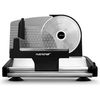 Feliator de carne electric Nutrichef, 200W, 0-15mm grosime, negru, dimensiuni 35.3x25.1x27.7cm