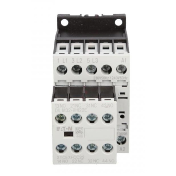 Contactor putere 9A 3P 230V AC 2Z 2R DILM9-22, Eaton, 80x45mm