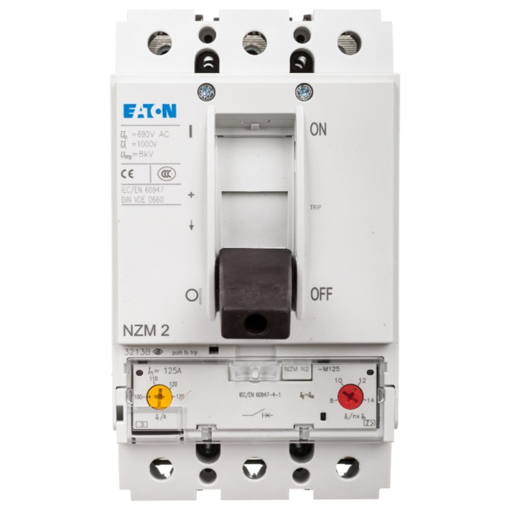 Intrerupator de putere 3P Eaton 55kW 100-125A, dimensiuni 190x155x110mm