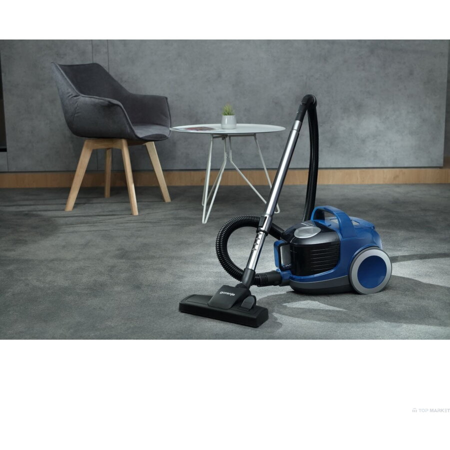 Aspirator fara sac Force Air VCEA01GACBUCY, 2.2l, 800W, 78dB, albastru si gri