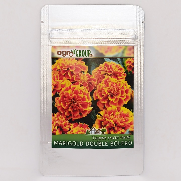 Seminte de Craite Marigold Double Bolero Tagetes Patula Nana - Agro Group BN