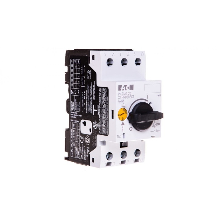 Dispozitiv de protectie motor PKZM0-20 Eaton, 3 poli, 16-20A, 9kW, 80x50mm